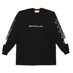 INDVLST Men Sketch Bar LS Tee Black STBLST-BLK