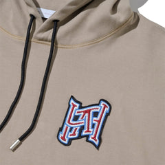 LAKH Embroidery Hooded Sweatshirt Ash