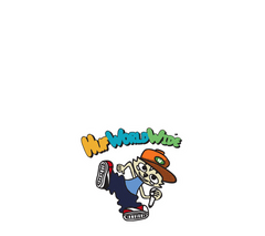 HUF "Chop Kick Block" Sticker