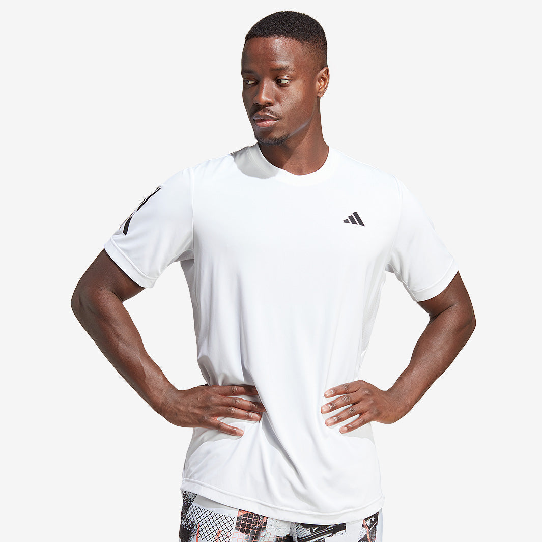adidas Club 3 Stripe T-Shirt