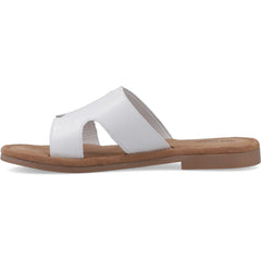 Hush Puppies Azalea Mule Leather Women's White Sandals