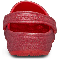 Crocs Classic Glitter Synthetic Cherry Red Clogs