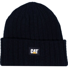 Caterpillar Rib Watch Black Beanie Hat