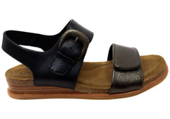 Sofft Peggie Womens Leather Sandals With Comfortable Footbed