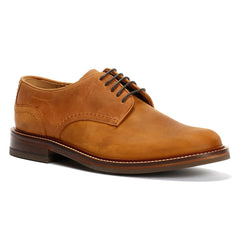 Chapman & Moore Plain Derby Country Oiled Leather Men's Tan Shoes