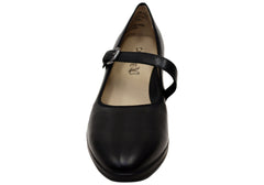 Caprice Beatrix Womens Comfortable Wide Fit Leather Heels Pumps