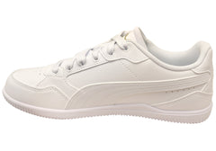 Puma K Moda Womens Comfortable Lace Up Casual Shoes White Gold