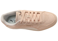 Puma K Moda SD Womens Leather Casual Shoes Jasmine Flower White Gold