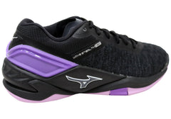 Mizuno Womens Wave Stealth Neo NB Wide Fit Comfortable Netball Shoes