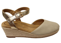 Scholl Orthaheel Mona Womens Comfortable Wedge Espadrille Shoes