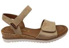 Tamaris Deidree Womens Comfortable Low Wedge Adjustable Sandals