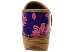 Dansko Womens XP 2.0 Patent Leather Clogs Shoes Purple Bloom