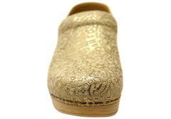 Dansko Womens Professional Leather Lacy Comfortable Clogs Shoes