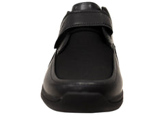 Propet Mens Four Points Comfort 3E Extra Wide Leather Adjustable Strap Shoes