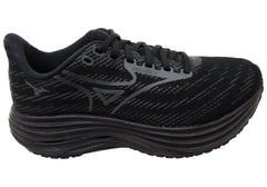 Mizuno Mens Wave Rider 29 Running Shoes Estate Black Iron Gate