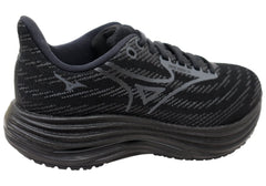 Mizuno Mens Wave Rider 29 Running Shoes Estate Black Iron Gate