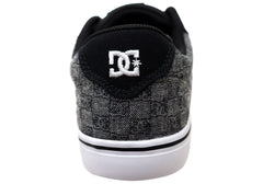 DC Shoes Mens Comfortable Anvil TX Lace Up Shoes Charcoal