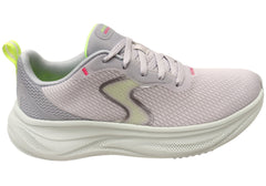 Skechers Womens Skech Cloud Smooth Wave Comfortable Lace Up Shoes