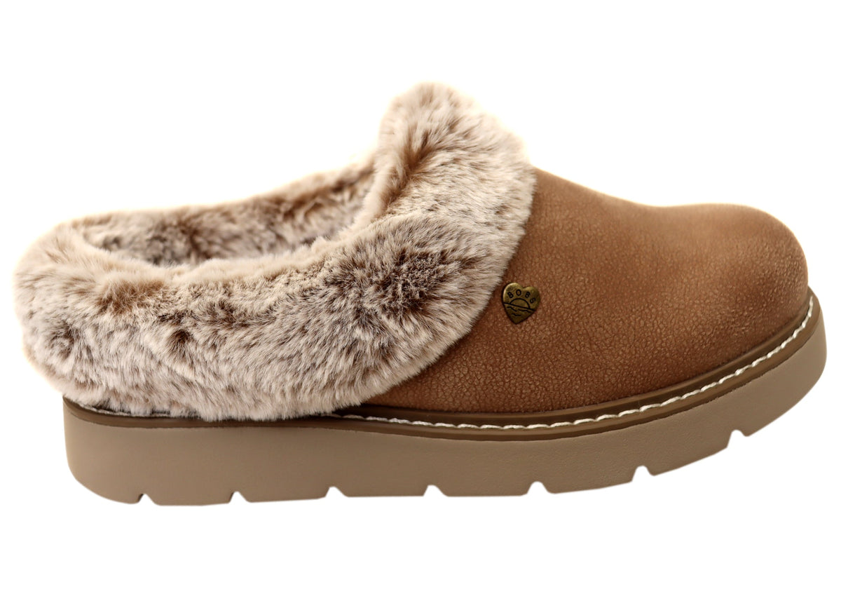 Skechers Womens BOBS Keepsakes Lite Cozy Blend Comfortable Slippers