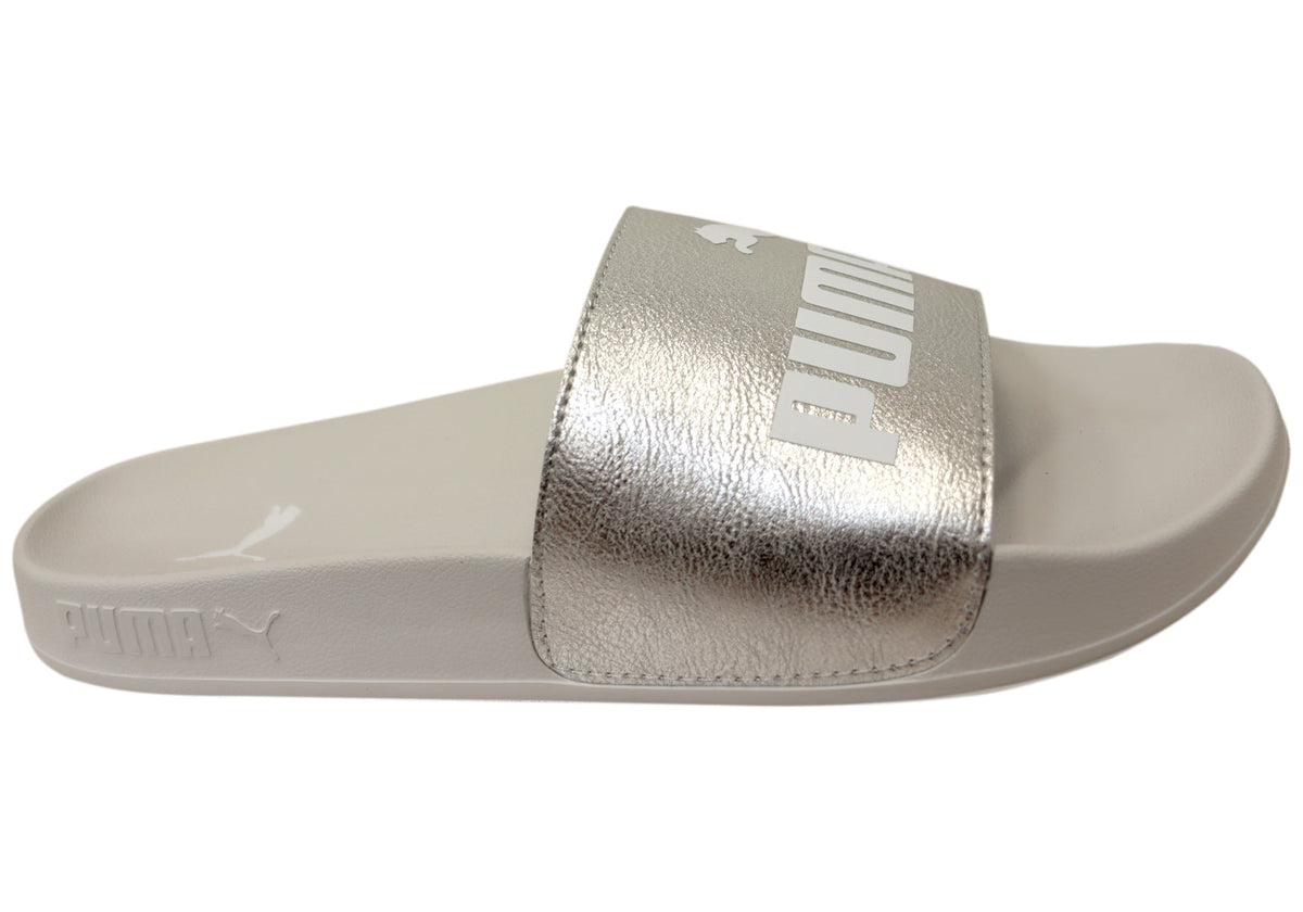 Puma Womens Leadcat 2.0 Metallic Whisper Comfortable Slides Sandals