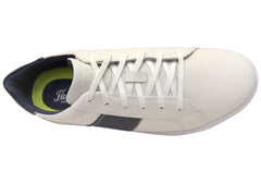 Florsheim Mens Leather EE Extra Wide Crossover 2 Lace To Toe Sneakers