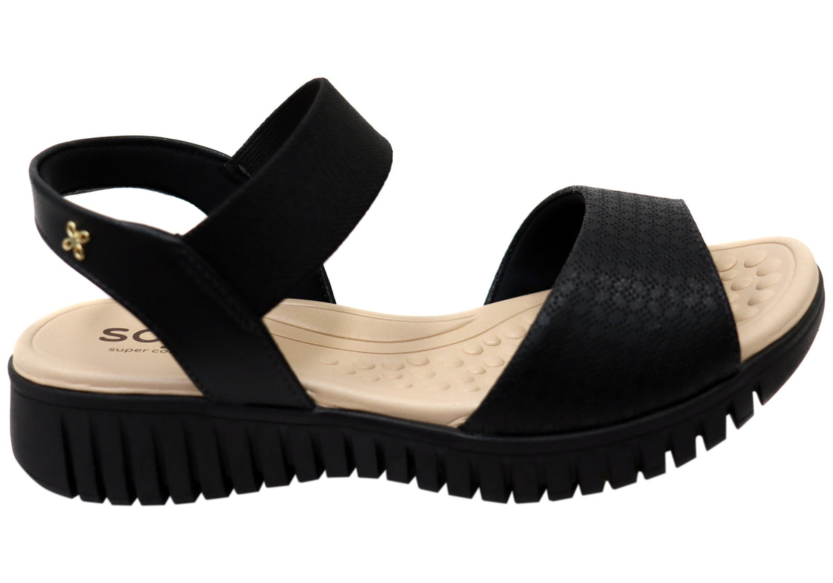 Softli Sophie Womens Brazilian Sandals With Comfortable Footbed