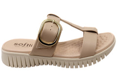 Softli Lorrie Womens Brazilian Slides Sandals With Comfort Footbed