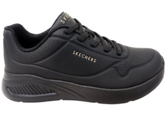 Skechers Womens Uno Lite Lite Work Comfortable Slip On Shoes