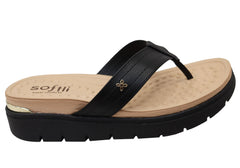 Softli Cassie Womens Brazilian Thongs Sandals With Comfortable Footbed