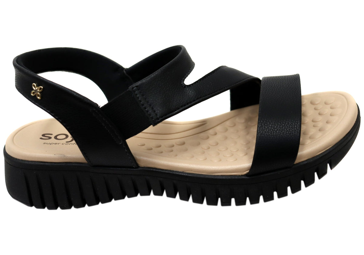 Softli Nina Womens Brazilian Sandals With Comfortable Footbed