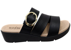 Softli Zoe Womens Brazilian Slides Sandals With Comfort Footbed