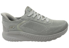 Skechers Womens Slip Ins Bobs Sport Squad Chaos Current Wide Fit Shoes