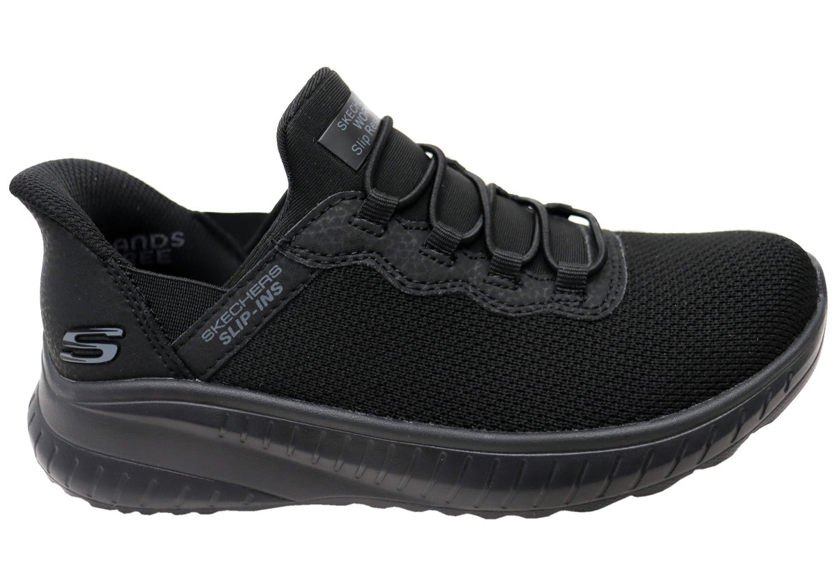 Skechers Womens Slip Ins Work Squad Chaos Slip Resistant Work Shoes