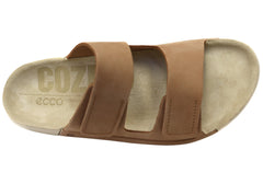 ECCO 2nd Cozmo Womens Leather 2 Strap Slide Sandals