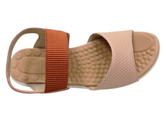 Usaflex Calandra Womens Comfortable Leather Sandals Made In Brazil
