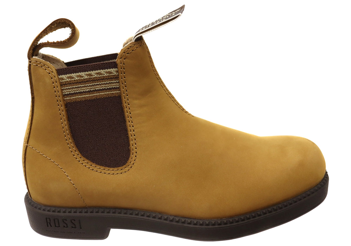 Rossi Boots Unisex Comfortable Leather 607 Booma Vivid Boots Wheat