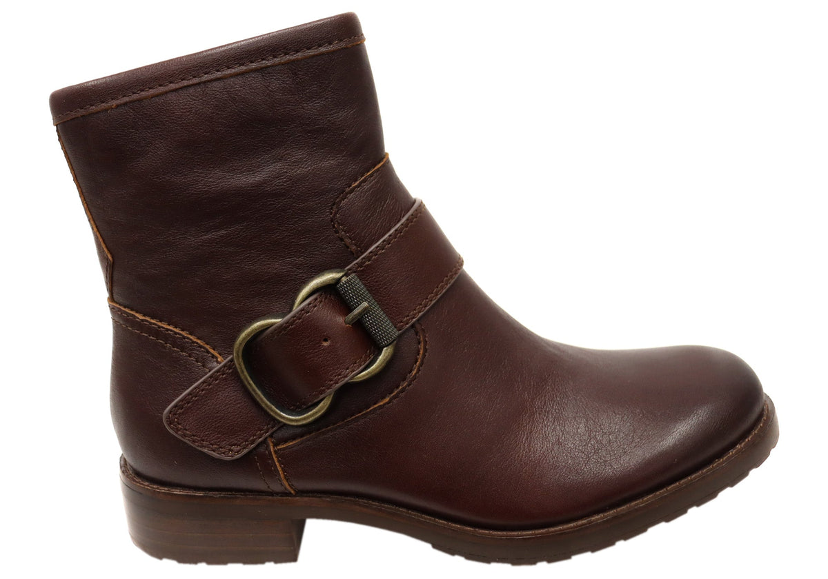 Sofft Brie Womens Comfortable Leather Ankle Boots