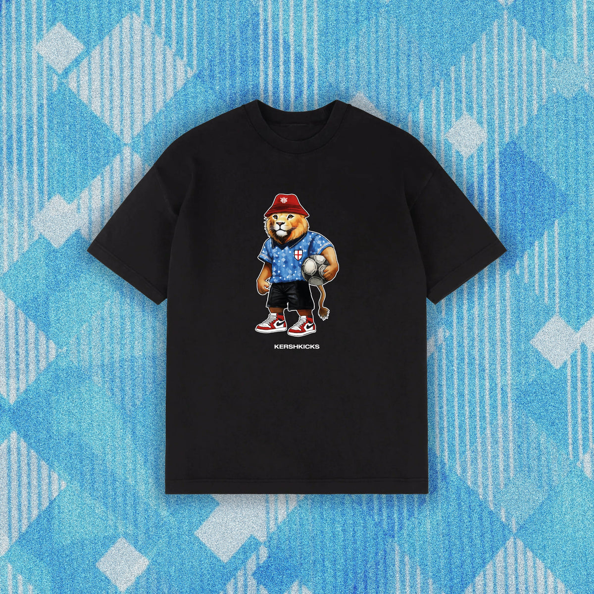 England Lion Tee Black