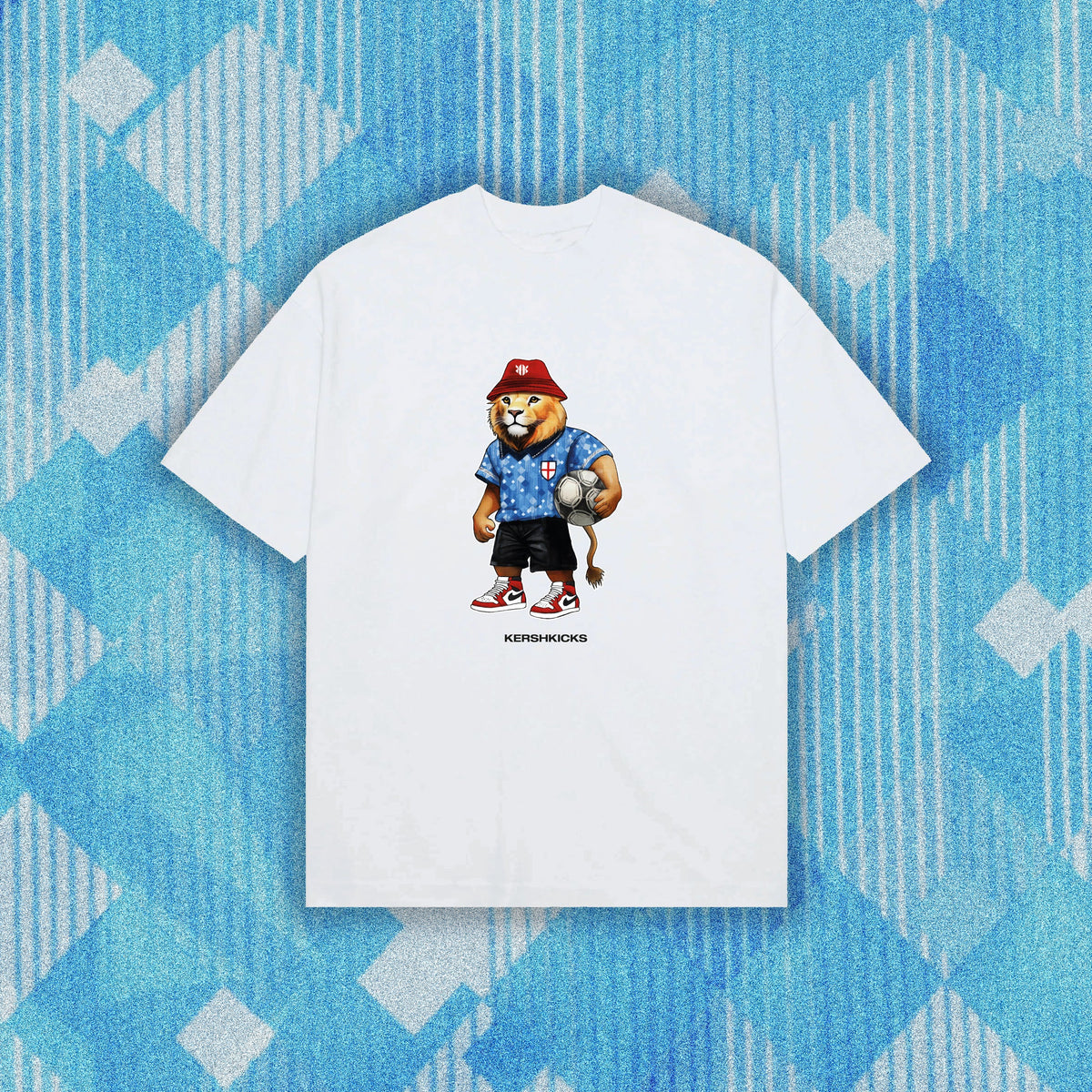 England Lion Tee White
