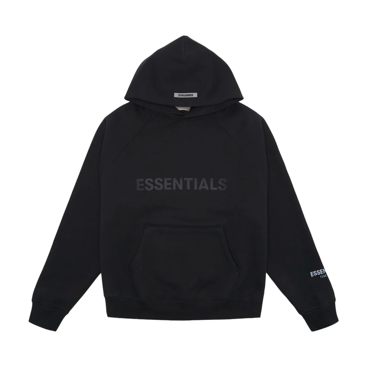 Fear of God Essentials Pullover Hoodie Applique Logo Black