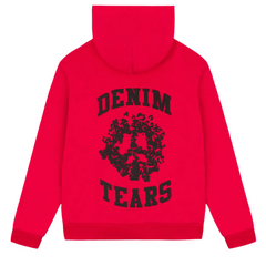 Denim Tears University Zip Hoodie Red