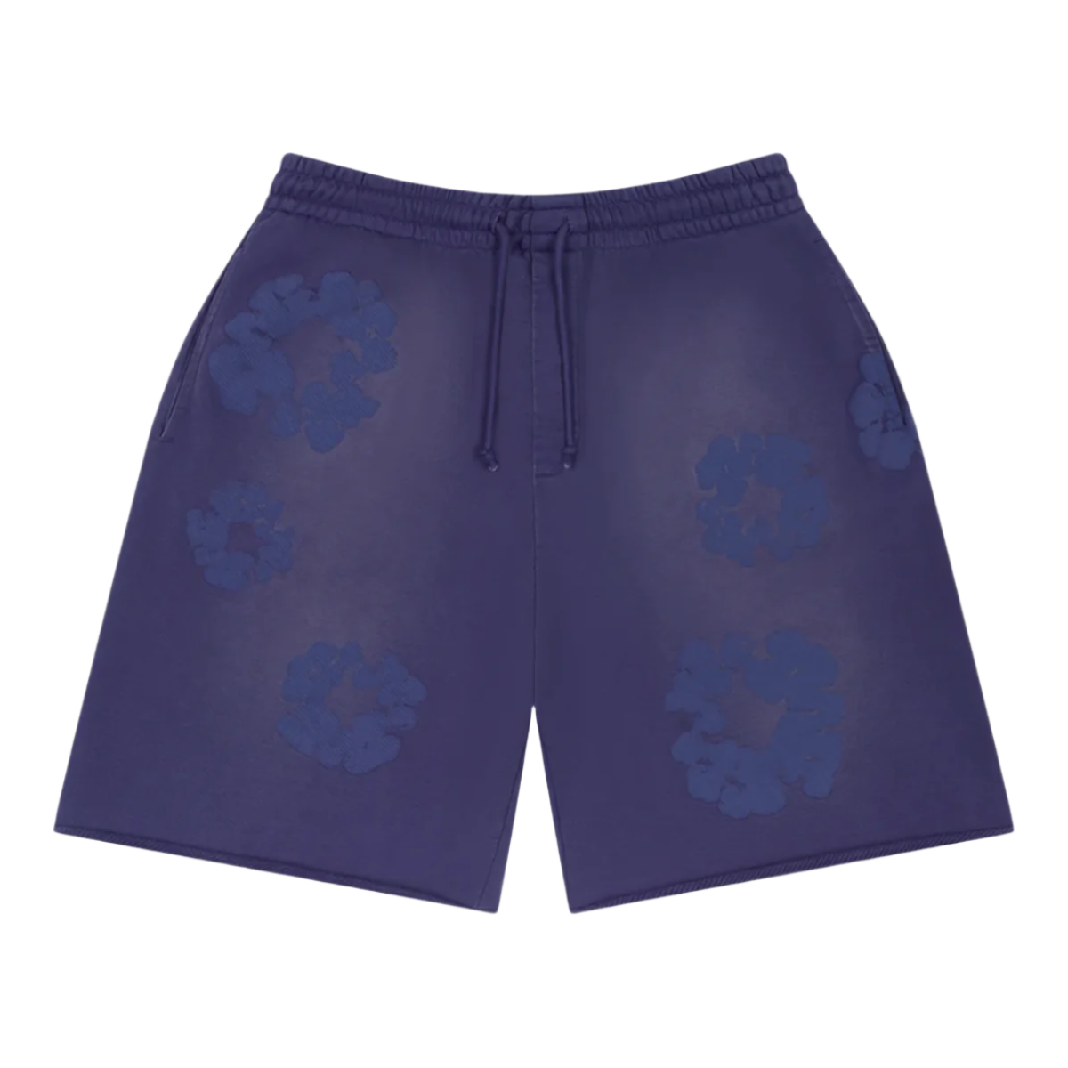 Denim Tears The Cotton Wreath Mono Sweatshorts Washed Blue