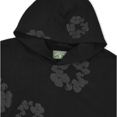 Denim Tears Cotton Wreath Hoodie Black Monochrome