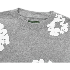 Denim Tears Long Sleeve Cotton Wreath T-shirt Grey