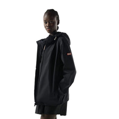 Hunter Hunter Packable Rain Unisex Adults Black Rain Jacket
