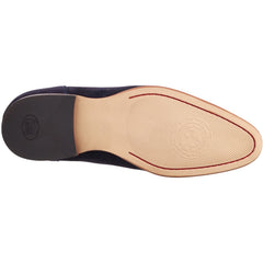 Base London Bruno Leather Men's Navy Loafers