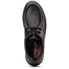 Base London Dalston Leather Men's Black Moccasins Shoes
