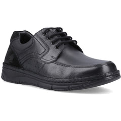 Hush Puppies Franklin Lace Up Shoe Leather Men's Black Loafers