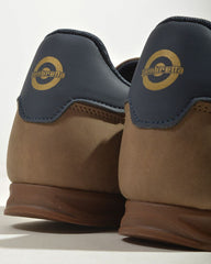 Lambretta Tackle Men's Taupe/Navy Trainers