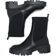 ONLY BETTY-7 Polyester Blend Women's Black Heeled Ankle Boots